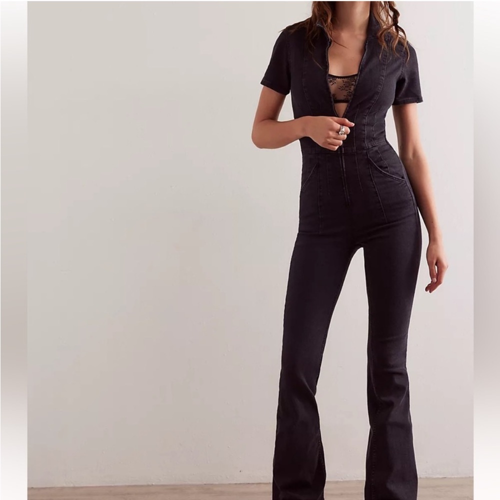 Free People Black Jumpsuit